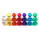 Magnetic Skittle & Push Pins - Pack of 14 additional 1