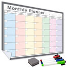WallTAC Re-Adhesive Dry Wipe Monthly Wall Planner Calendar Organiser - Pastel additional 5