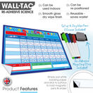 WallTAC Children's Re-Adhesive Dry Wipe Star Reward Chart additional 3