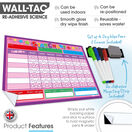 WallTAC Children's Re-Adhesive Dry Wipe Star Reward Chart additional 13