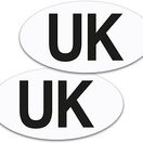 Magnetic UK Oval Car Driving Stickers - EU Europe Travel Law (Pack of 2) additional 1