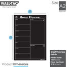 WallTAC Re-Adhesive Wall Planner and Dry Erase Weekly Menu Blackboard additional 4