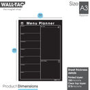 WallTAC Re-Adhesive Dry Erase Modern Blackboard Menu Weekly Wall Planner additional 3