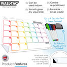 WallTAC Re-Adhesive Dry Erase Monthly Wall Calendar Planner - Rainbow Tabs additional 2