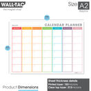 WallTAC Re-Adhesive Modern Dry Erase Monthly Wall Planner Calendar additional 3