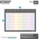 WallTAC Classic Re-Adhesive Dry Erase Rainbow Weekly Wall Planner Calendar additional 3