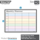 WallTAC Re-Adhesive Dry Wipe Weekly Wall Planner Calendar - Pastel additional 5