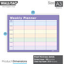 WallTAC Re-Adhesive Dry Wipe Weekly Wall Planner Calendar - Pastel additional 16