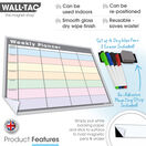 WallTAC Re-Adhesive Dry Wipe Weekly Wall Planner Calendar - Pastel additional 9