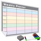 WallTAC Re-Adhesive Wall Planner and Dry Erase Weekly Calendar in Pastel additional 3