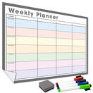 WallTAC Re-Adhesive Dry Wipe Weekly Wall Planner Calendar - Pastel additional 3