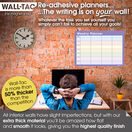 WallTAC Re-Adhesive Dry Wipe Weekly Wall Planner Calendar - Pastel additional 13