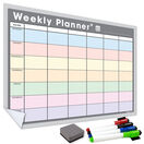 WallTAC Re-Adhesive Dry Erase Weekly Wall Planner Organiser - Pastel additional 3