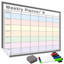 WallTAC Re-Adhesive Wall Planner and Dry Erase Weekly Calendar with Extra Columns in Pastel additional 2