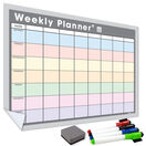 WallTAC Re-Adhesive Wall Planner and Dry Erase Weekly Calendar Large with Extra Columns in Pastel additional 3