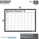 WallTAC Re-Adhesive Dry Erase Weekly Wall Planner Calendar - Large additional 4