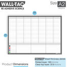 WallTAC Re-Adhesive Wall Planner and Dry Erase Organiser / Life Planner additional 3