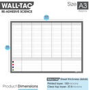 WallTAC Re-Adhesive Dry Erase Life Organiser Wall Planner additional 4
