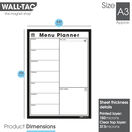 WallTAC Re-Adhesive Dry Wipe Weekly Wall Planner Menu Organiser additional 4