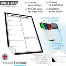 WallTAC Re-Adhesive Dry Wipe Weekly Wall Planner Menu Organiser additional 2