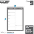 WallTAC Re-Adhesive Wall Planner and Dry Erase Weekly Menu in Classic Design additional 6