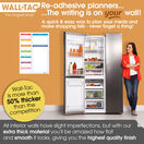 WallTAC Re-Adhesive Wall Planner and Dry Erase Weekly Menu Organiser in Rainbow Design additional 2