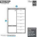 WallTAC Re-Adhesive Wall Planner and Dry Erase Weekly Menu Organiser in Legacy Design additional 4