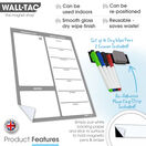 WallTAC Re-Adhesive Wall Planner and Dry Erase Weekly Menu Organiser in Legacy Design additional 2