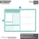 WallTAC Re-Adhesive Dry Erase Weekly Student Wall Planner Organiser additional 6
