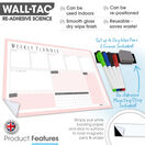 WallTAC Re-Adhesive Dry Erase Weekly Student Wall Planner & Task Organiser additional 6