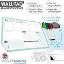 WallTAC Re-Adhesive Dry Erase Weekly Student Wall Planner & Task Organiser additional 7