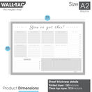 WallTAC Re-Adhesive Dry Erase Motivational Weekly Wall Planner Organiser additional 4