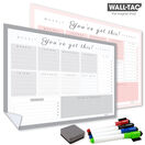 WallTAC Re-Adhesive Wall Planner and Dry Erase Weekly Motivational Organiser additional 1