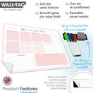 WallTAC Re-Adhesive Wall Planner and Dry Erase Weekly Motivational Organiser additional 3