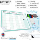 WallTAC Re-Adhesive Dry Erase Monthly Student Wall Planner Calendar Organiser additional 6