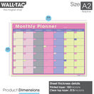 WallTAC Re-Adhesive Retro Monthly Wall Planner Calendar additional 9