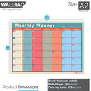 WallTAC Re-Adhesive Retro Monthly Wall Planner Calendar additional 8