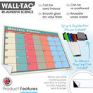WallTAC Re-Adhesive Retro Monthly Wall Planner Calendar additional 4
