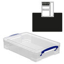 Clear Storage Boxes with Base Sheet (4 or 9 Litre, Completely Transparent) additional 13
