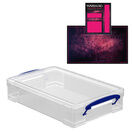 Clear Storage Boxes with Base Sheet (4 or 9 Litre, Completely Transparent) additional 15