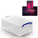 Clear Storage Boxes with Base Sheet (4 or 9 Litre, Completely Transparent) additional 4