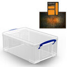 Clear Storage Boxes with Base Sheet (4 or 9 Litre, Completely Transparent) additional 5