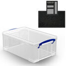 Clear Storage Boxes with Base Sheet (4 or 9 Litre, Completely Transparent) additional 6