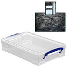 Clear Storage Boxes with Base Sheet (4 or 9 Litre, Completely Transparent) additional 24