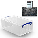 Clear Storage Boxes with Base Sheet (4 or 9 Litre, Completely Transparent) additional 31