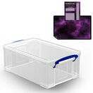 Clear Storage Boxes with Base Sheet (4 or 9 Litre, Completely Transparent) additional 7