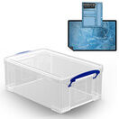 Clear Storage Boxes with Base Sheet (4 or 9 Litre, Completely Transparent) additional 9