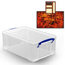 Clear Storage Boxes with Base Sheet (4 or 9 Litre, Completely Transparent) additional 34