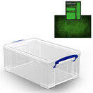 Clear Storage Boxes with Base Sheet (4 or 9 Litre, Completely Transparent) additional 10