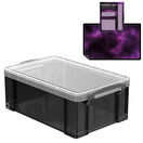Smoke Storage Boxes with Base Sheet (4 or 9 Litre, Transparent Black with Clear Lid) additional 18